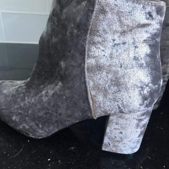 Velvet Grey/Blue Booties - Picture 8 of 8